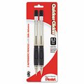Pentel Quicker Clicker Mechanical Pencil 0.5 mm Smoke 2-Pk PE31407